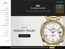 Tablet Screenshot of carollinum.cz